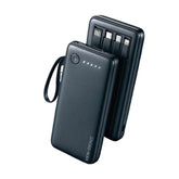 VEN-DENS 10000mAh Power Bank – 3-in-1 Built-in Cable Fast Charging Power Bank