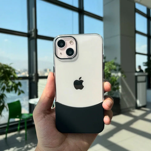 New Crystal Transparent Semi-Coloured Bottom Case