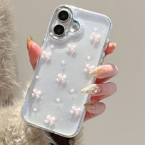 pink Bow Glittery Shimmer Case