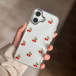 Transparent Bow Glittery Shimmer Case