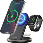 3-in-1 Magnetic Wireless Charging Station – Phone, Smartwatch & AirPods Charger
