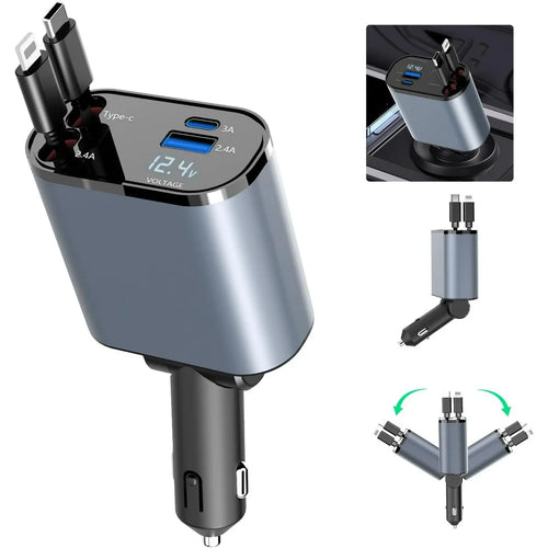 4-in-1 Car Charger Adapter 120W