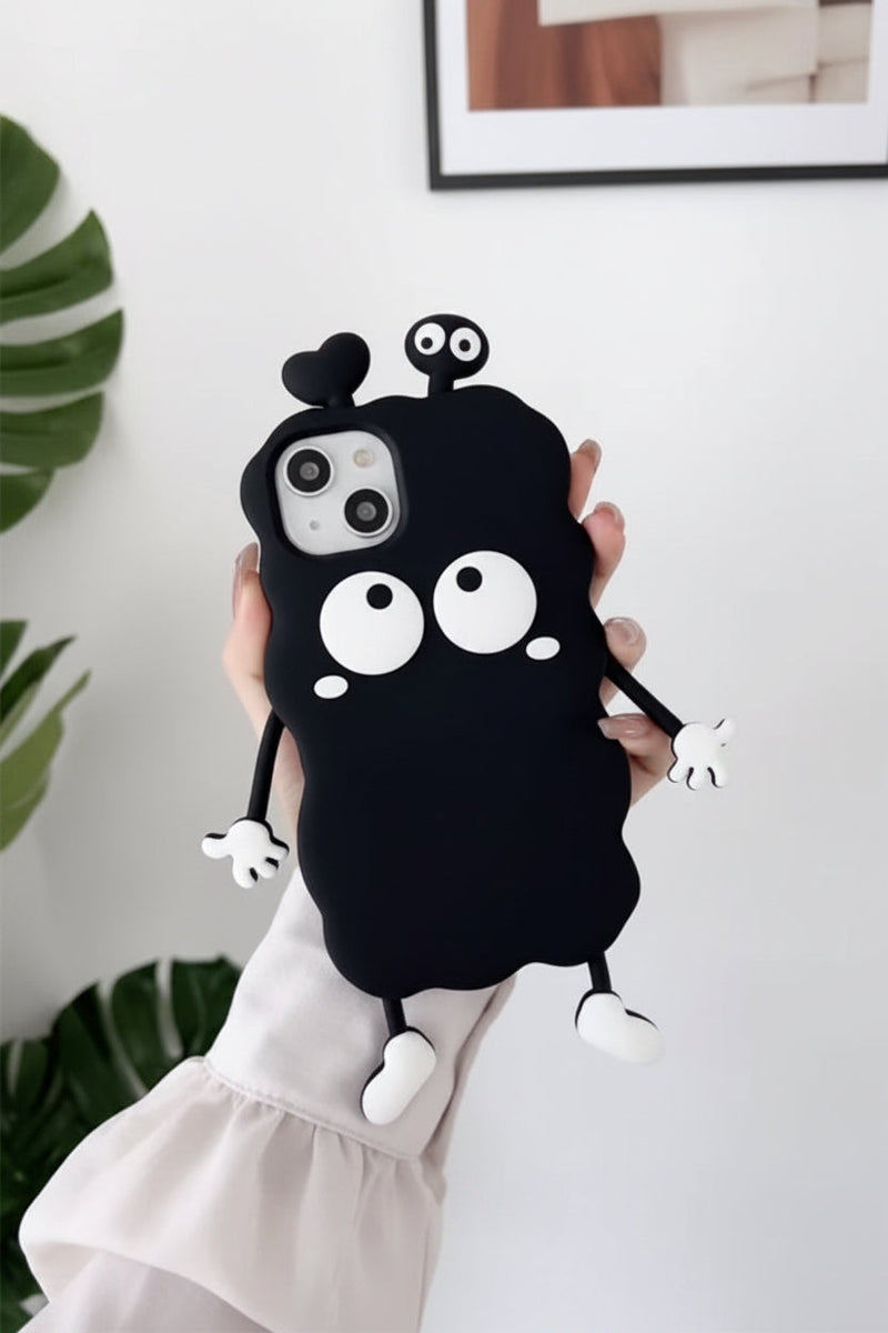 3D Black Eye Cartoon Case