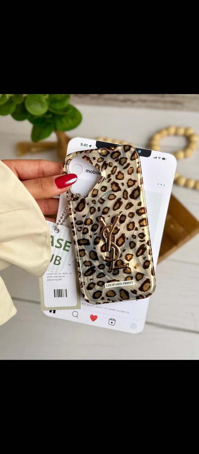 Leapord YSL Branded Case